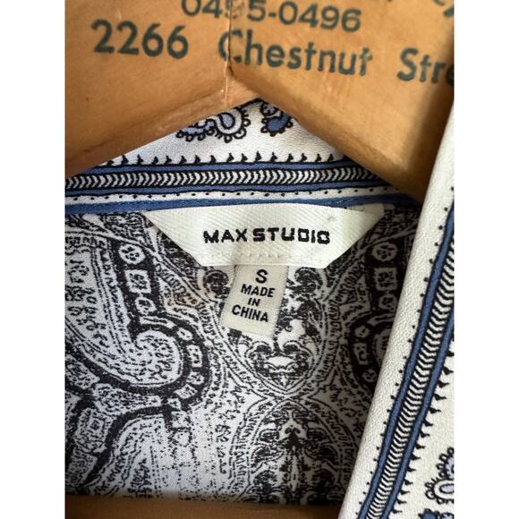 Max Studio Printed short Kimono Jacket Size Small boho Hippie Loungewear - Picture 6 of 9